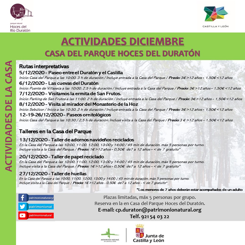 ACTIVIDADES DICIEMBRE CP DURATON cudrado