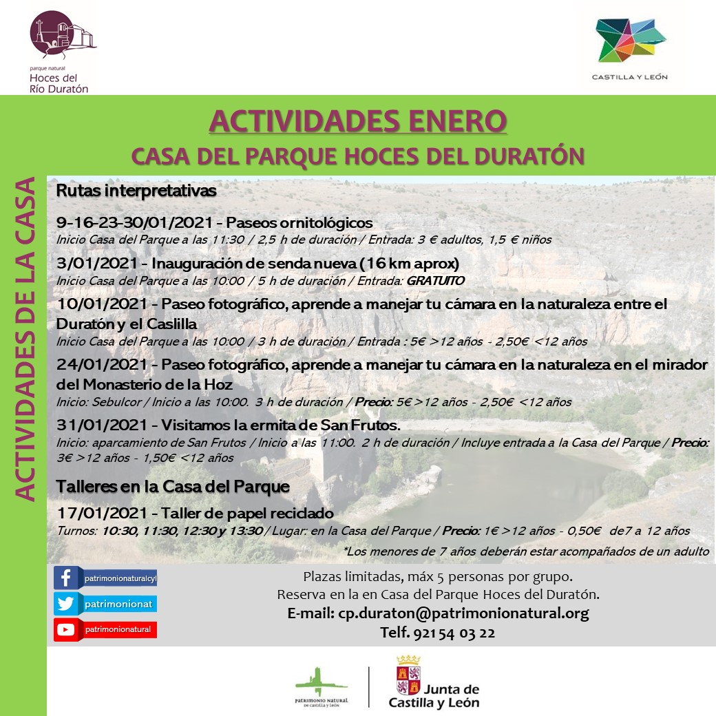 ACTIVIDADES ENERO CP DURATON cudrado