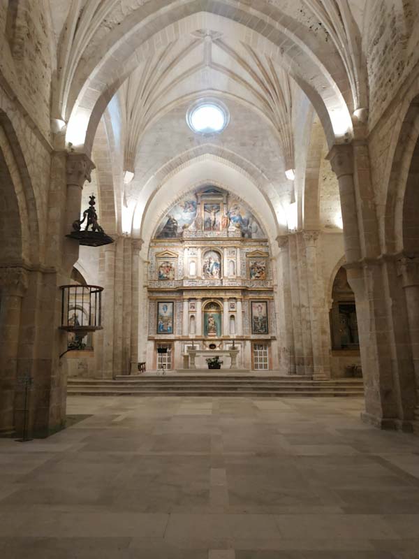 VISTA DEL RETALO DEL ALTAR MAYOR IGLESIA DEL MONASTERIO DE SANTA MARIA LA REAL SACRAMENIA edited