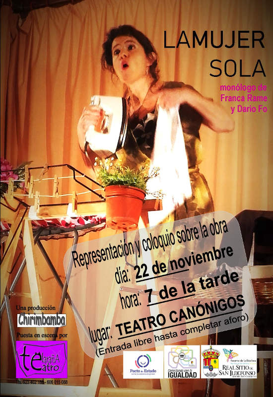 teatro canonigos la mujer solitaria 22nov